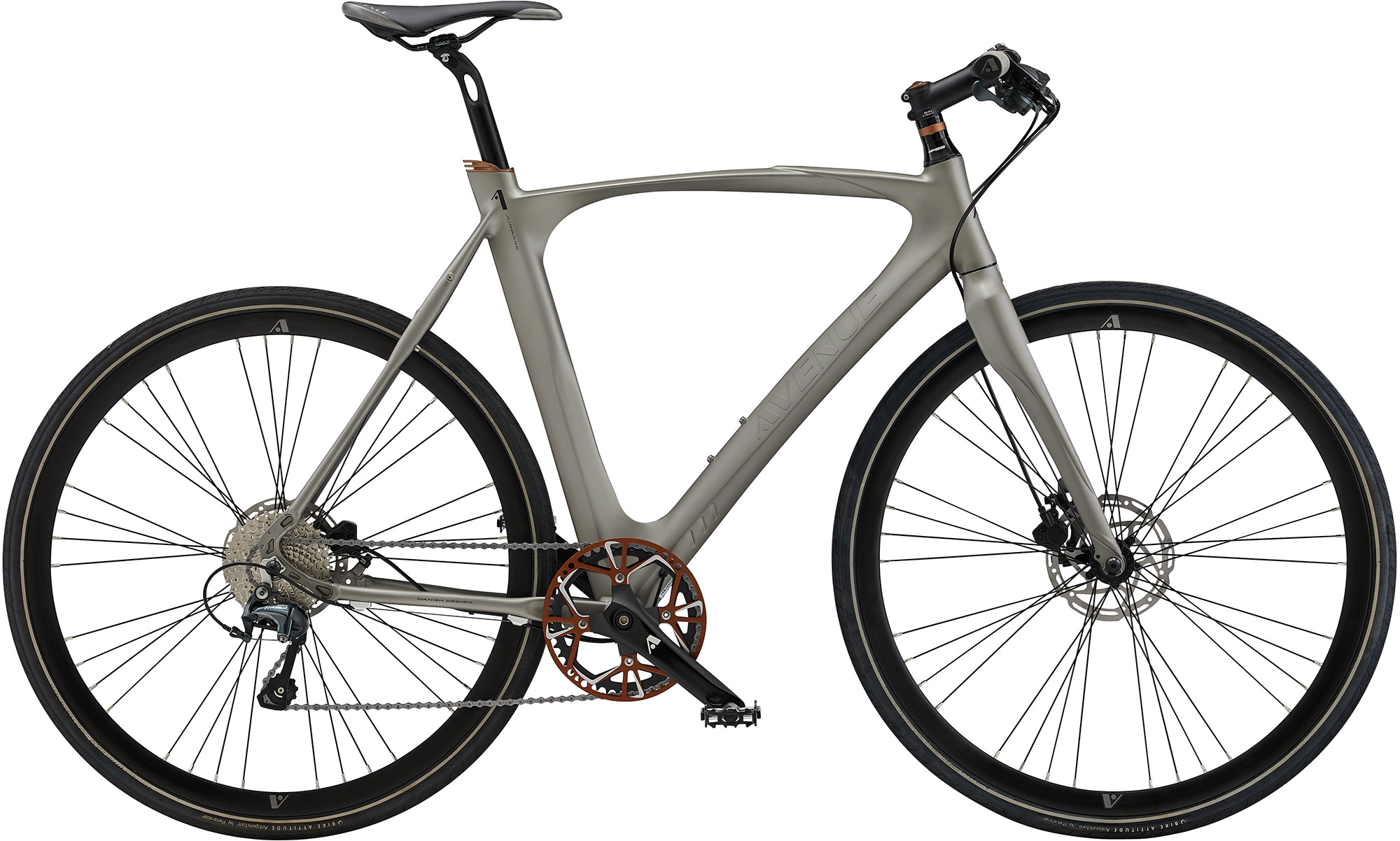 Avenue Airbase Herre 10g Tiagra 2026 Matt Silver