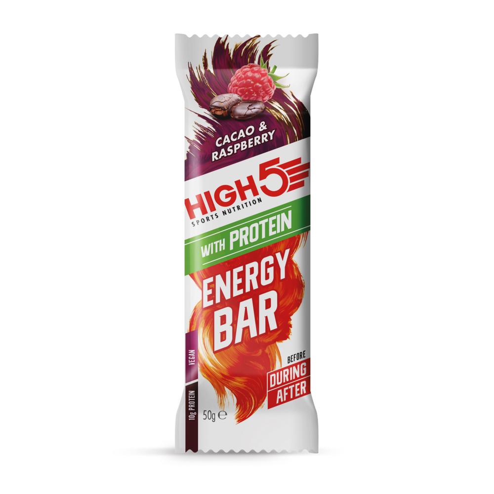 High5 Energy Bar    Protein Vegan 50g Cacao   Raspberry