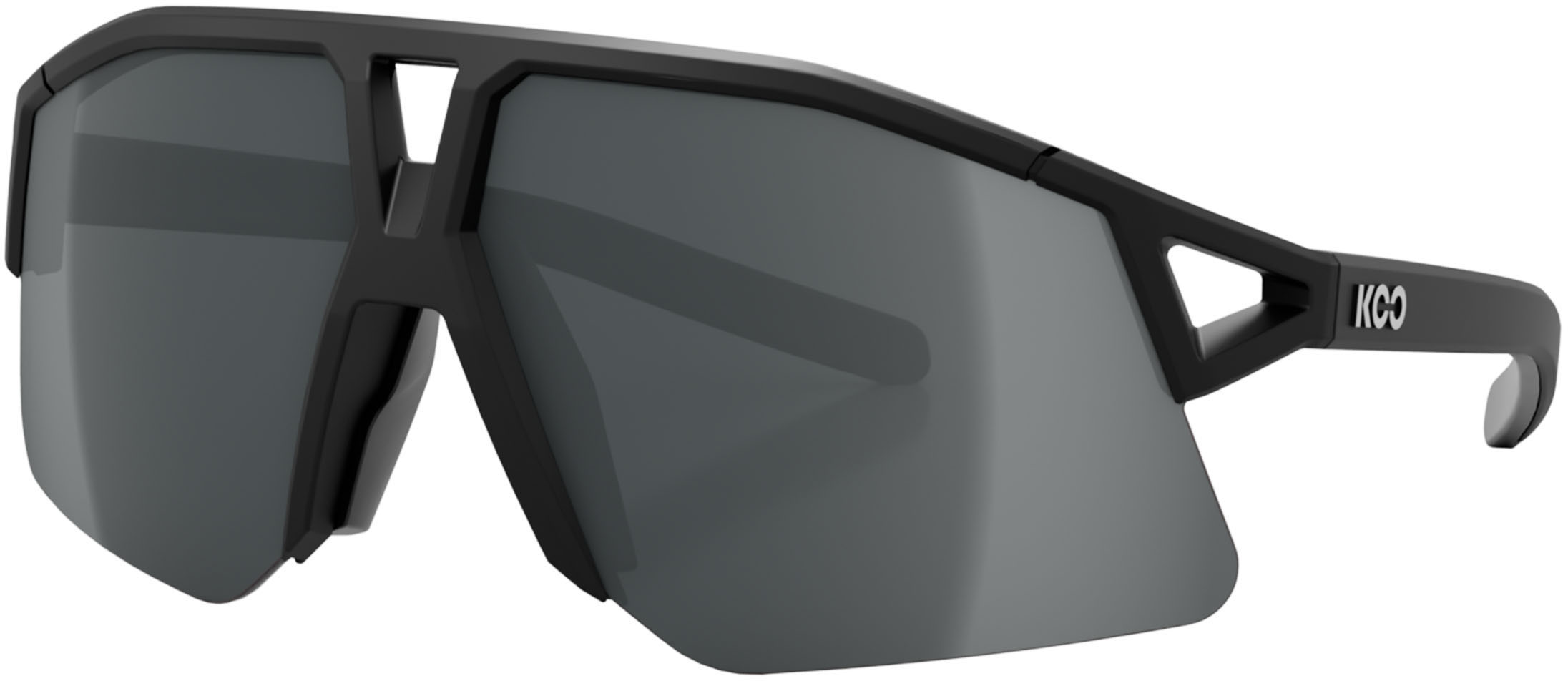 Koo Hype Cykelbriller Black Matt Light Smoke Lens