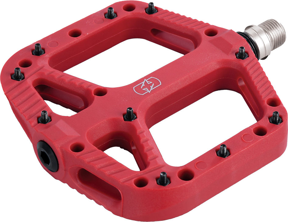Oxc Flat Pedal Loam 20 Nylon Rød