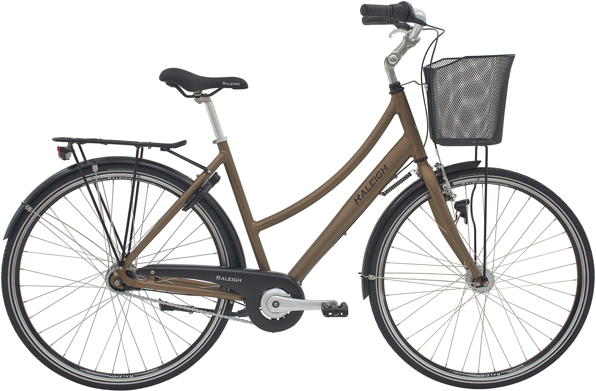 Raleigh City Classic Dame 7g 2026 Mat Brun