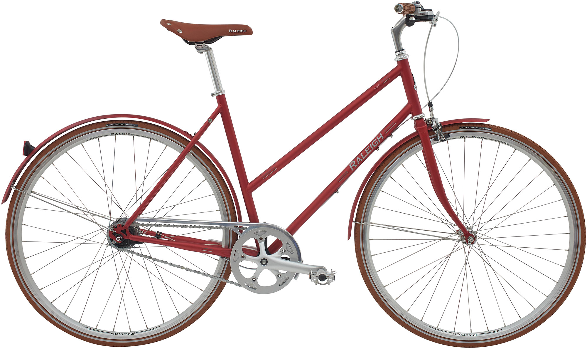 Raleigh Kent Dame 7g 2026 Mat Rød