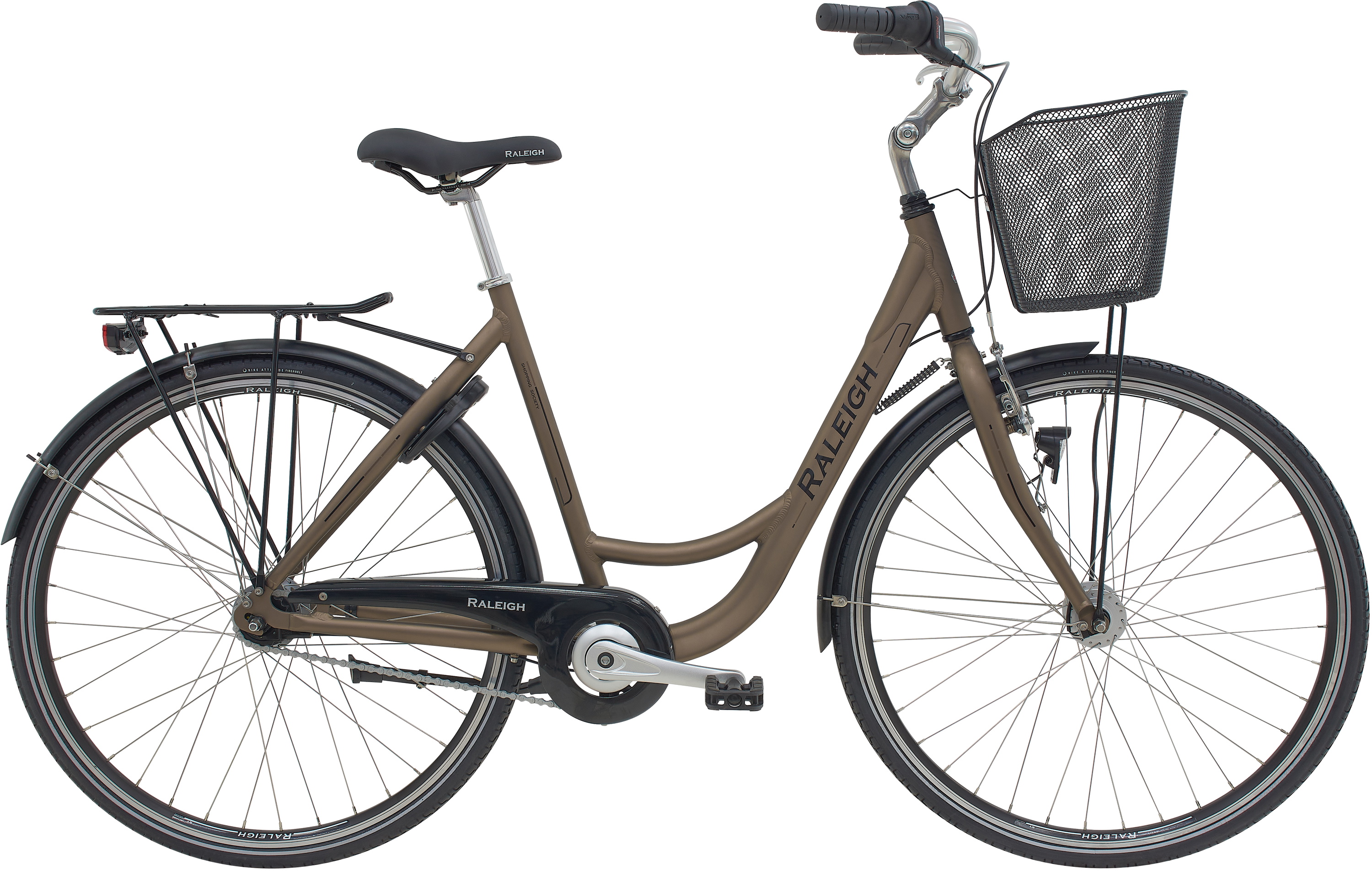 Raleigh Shopping Society Dame 7g 2026 Mat Brun