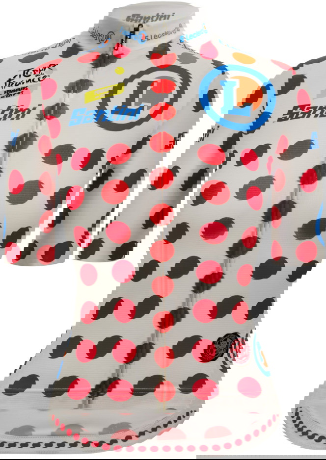 Santini Tour De France Femmes Avec Zwift  X2013  Women X27   Polka Dot Jersey