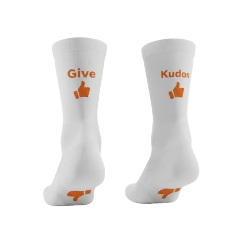 Sokicon Give Kudos Cykelsokker Hvid