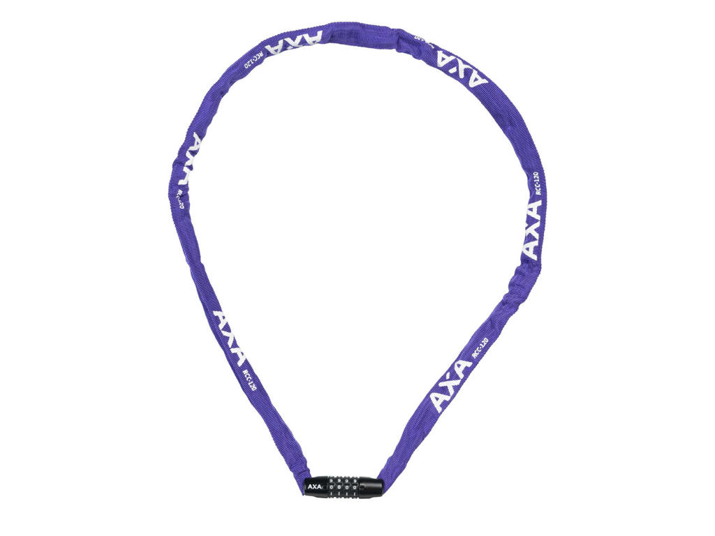 Axa Rigid Kædelås Til Børn 1200x3 5mm   Kode Lilla