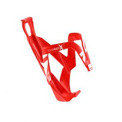 Elite Bottle Cage Custom Racex Red Glossy  White Graphic Flaskeholder
