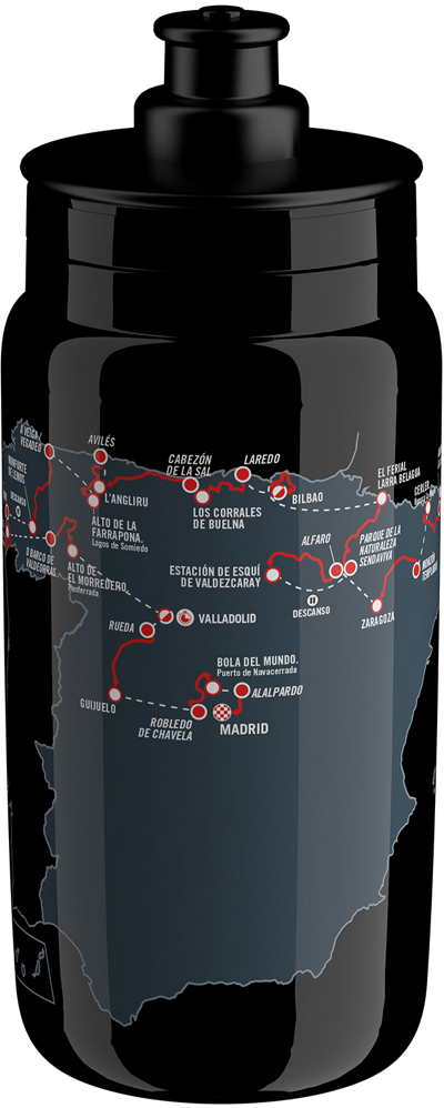 Elite Fly Vuelta Black Map 2025 Drikkedunk 550ml