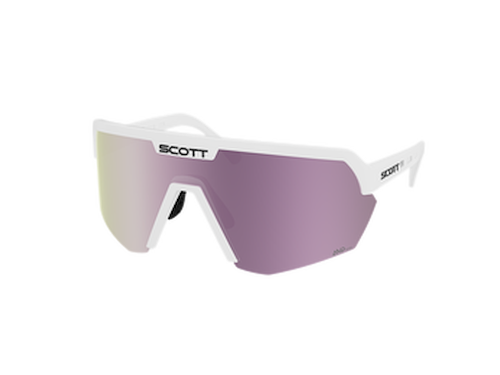 Scott Sport Shield Cykelbriller Hvid Amp Lavender Chrome