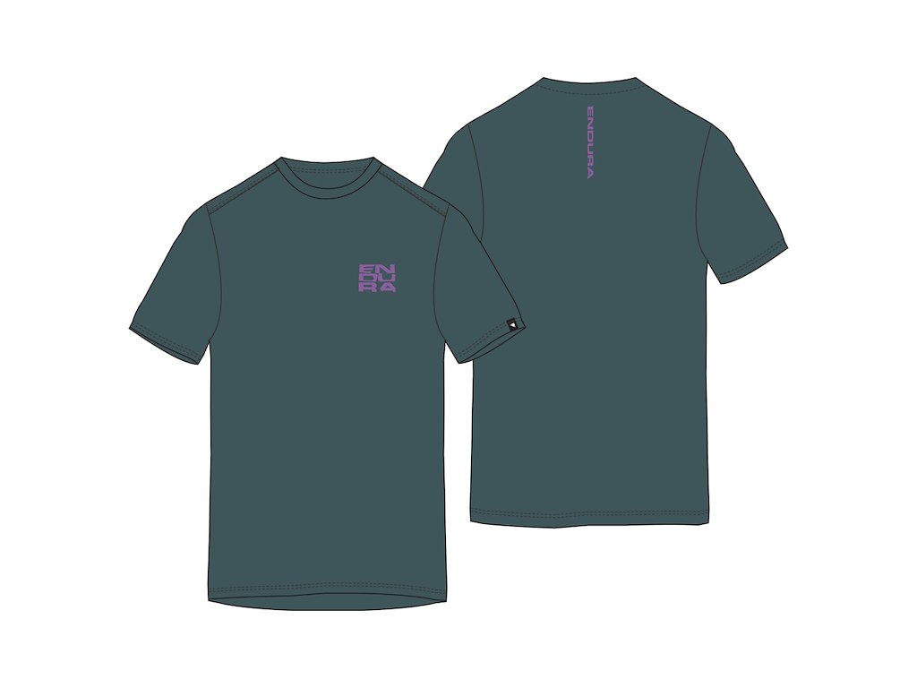 Endura Stacked Logo Graphic Tee  -shirt Teal Str