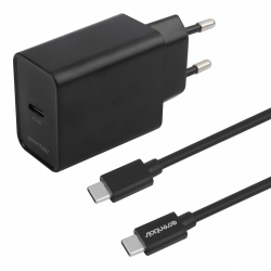 Essentials Wall Charger Usb-  Pd 20w      Usb-    Cable Black Oplader