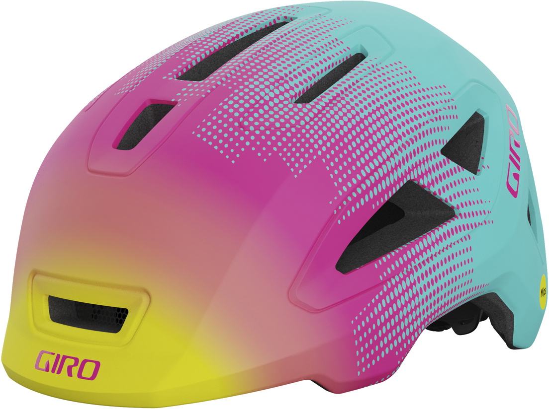 Giro Scamp Mips Ii Toddler Matte Teal Pink Towers
