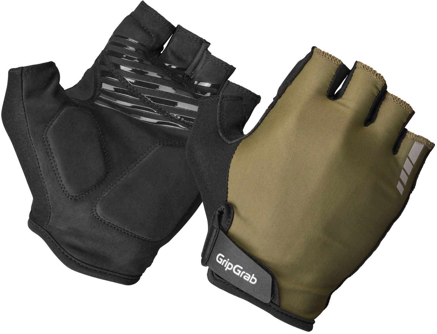Gripgrab Ride Polstret Kortfingret Sommerhandsker Olive Green