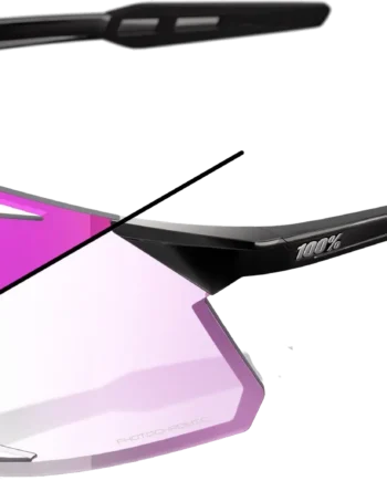 100  Hypercraft Gloss Black Photochromic Purple Mirror
