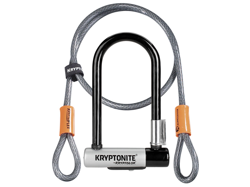 Kryptonite Bøjlelås Med Wire Kryptolok Mini    -lock Med Flex