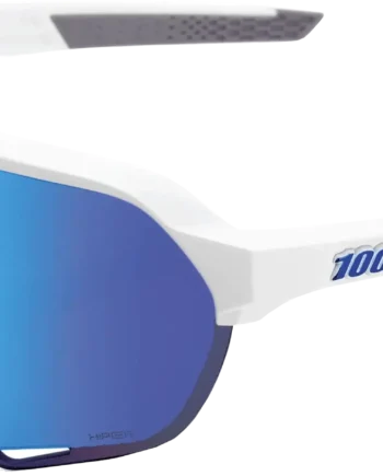 100  S2 Matte White Hiper Blue Multilayer Mirror Lens