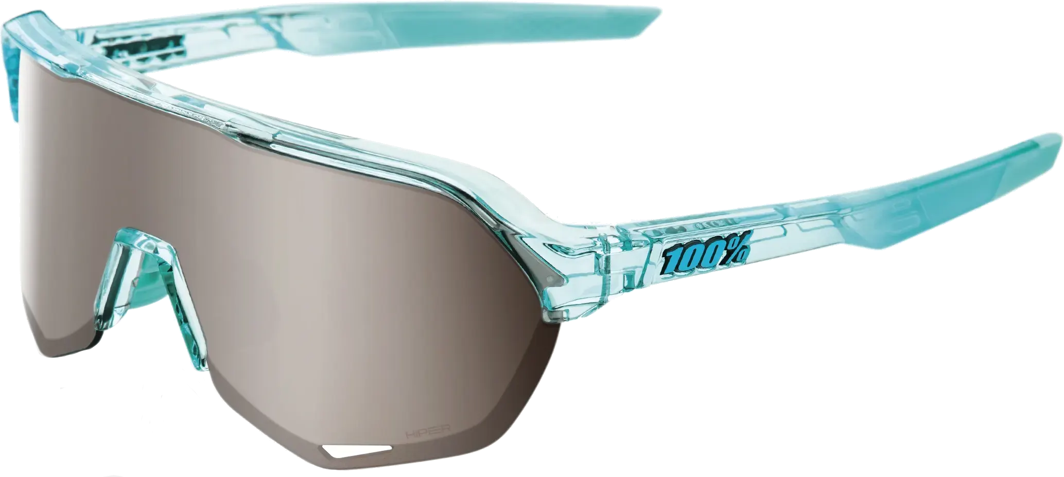 100 S2 Polished Translucent Mint Hiper Silver Mirror Lens