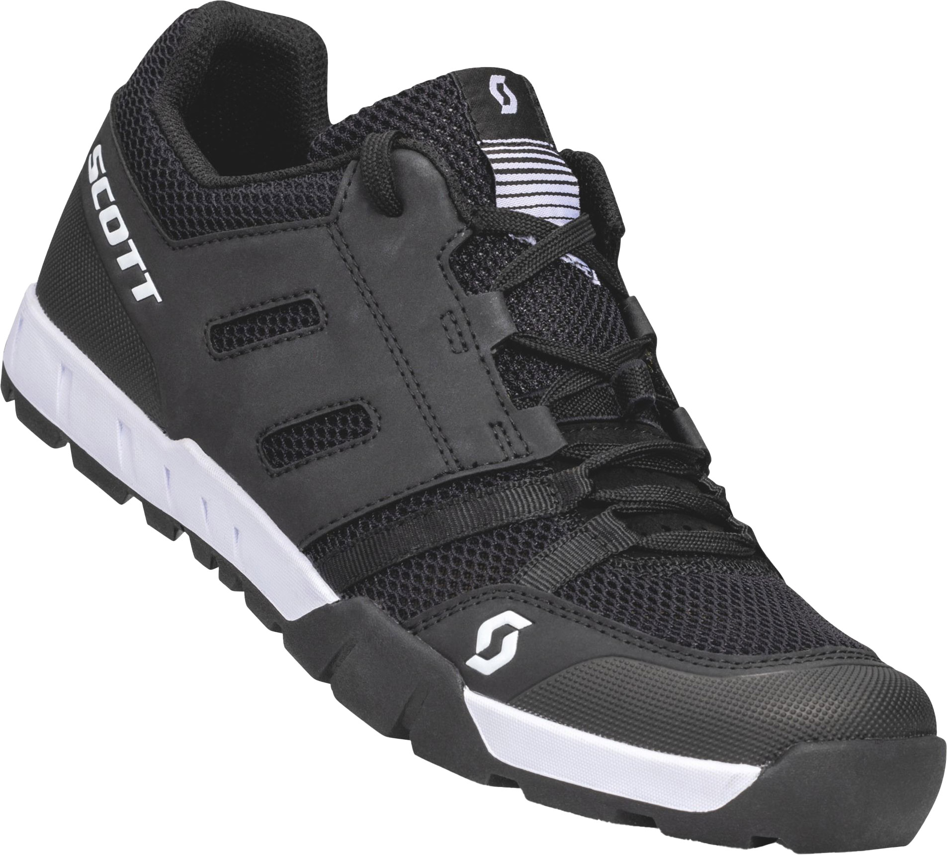 Scott Sport Crus- Flat Lace Cykelsko Black White
