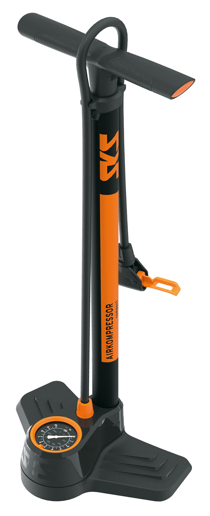 Sks Airkompressor Compact 10 Fodpumpe 10bar 144psi Sortorange