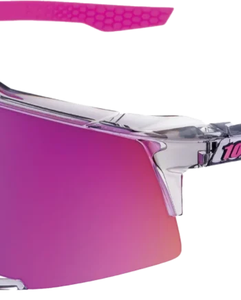 100  Speedcraft Polished Translucent Grey Purple Multilayer Mirror Lens