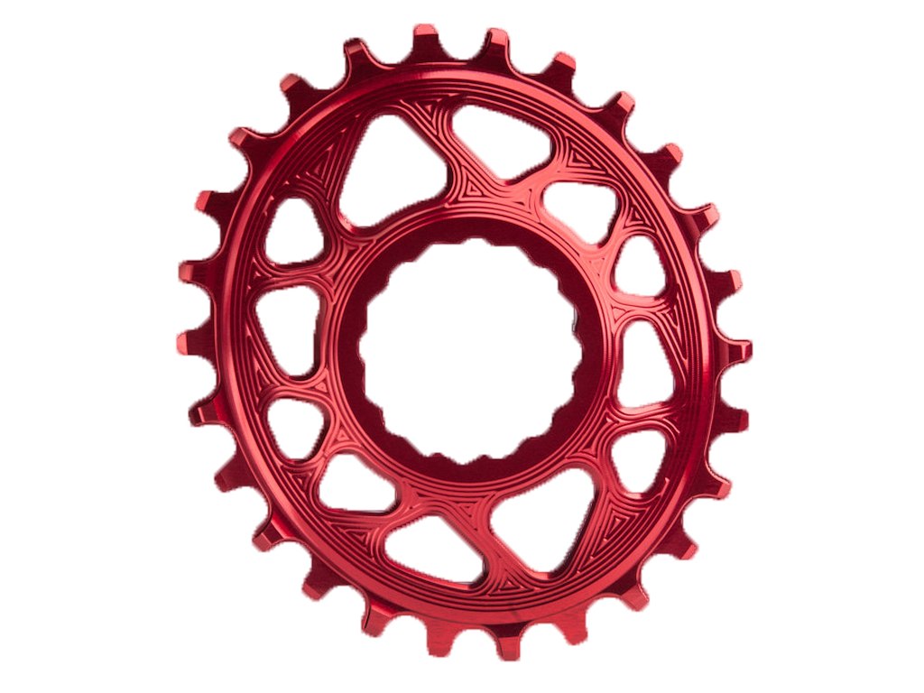 Absoluteblack Oval 36t Klinge Direkte Montering Raceface Rød Mm Offset