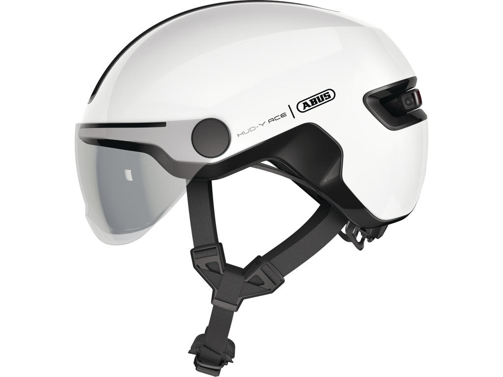 Abus Hud- Ace Cykelhjelm Shiny White Str