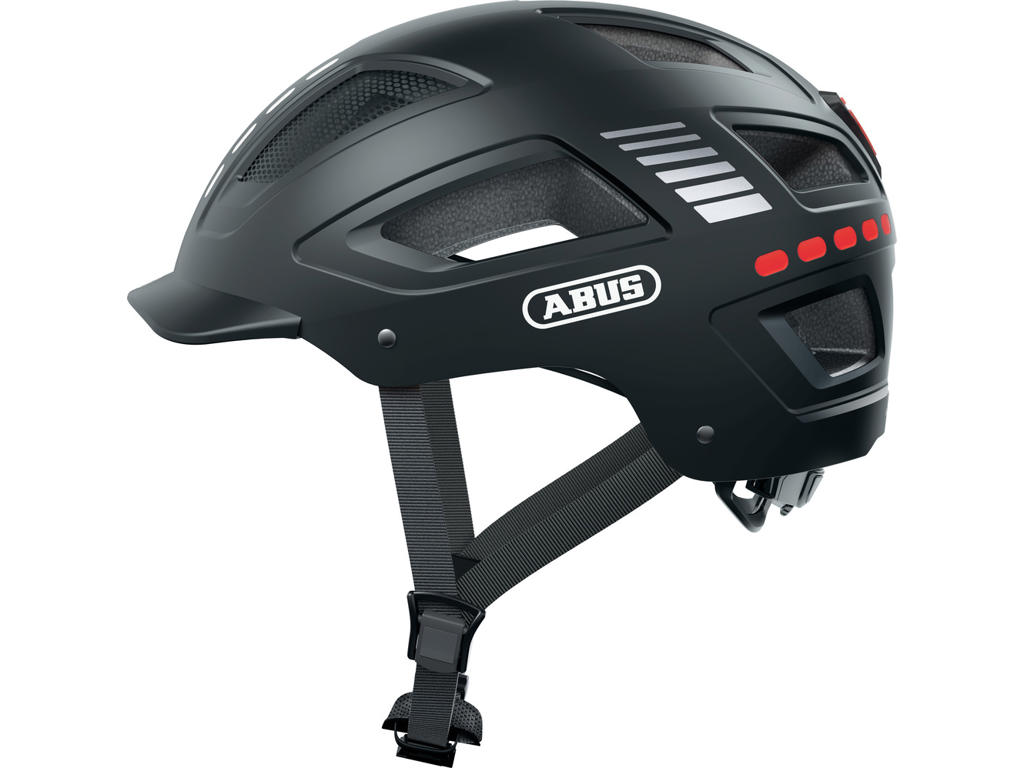 Abus Hyban     Led Cykelhjelm Signal Black Str