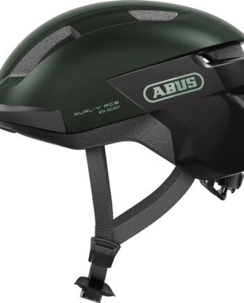 Abus Purl-  Ace    Led Lys Moss Green  Elcykel Hjelm