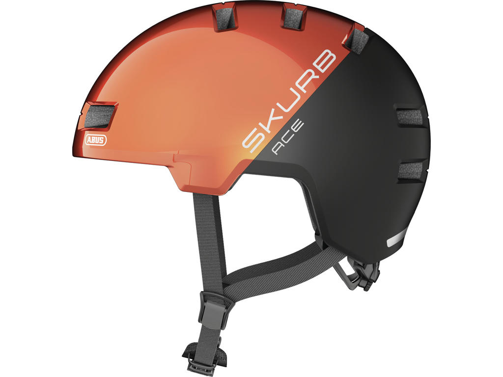 Abus Skurb Ace Cykelhjelm Str 58-61 Cm Goldfish Orange