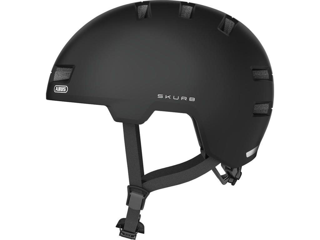 Abus Skurb Cykelhjelm Velvet Black Str