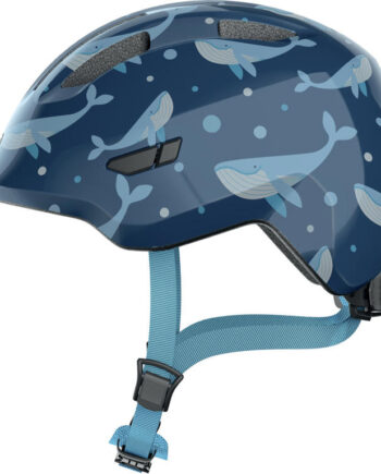 Abus Smiley     Cykelhjelm Til Børn Blue Whale Str  50-55 Cm