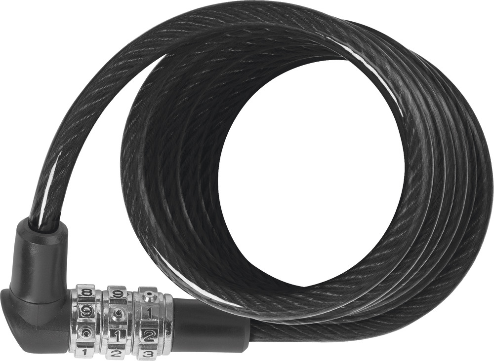 Abus Spirallås 3506 Combo 120cm Sort
