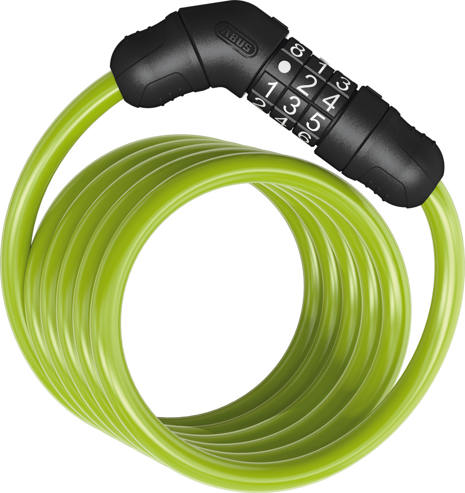 Abus Spirallås 4508 Star Combo Grøn