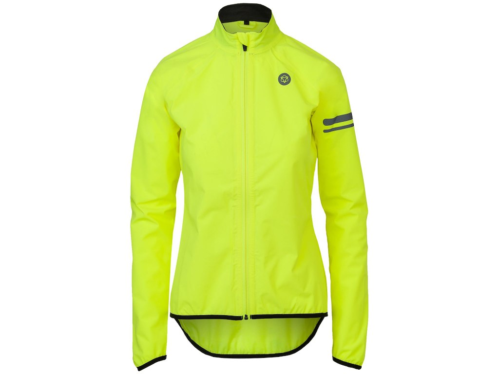 Agu Essential Rain Jacket Cykeljakke Dame Hi-vis Neon Gul Str Xs