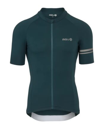Agu Solid Performance Jersey Ss Cykeltrøje Korte ærmer Deep Sea Green
