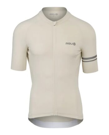 Agu Solid Performance Jersey Ss Cykeltrøje Korte ærmer Peanut Cream