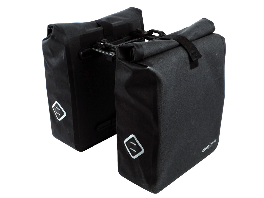 Atran Velo Travel Cykeltasker   Stk  Avs System 24   Liter Sort Grå