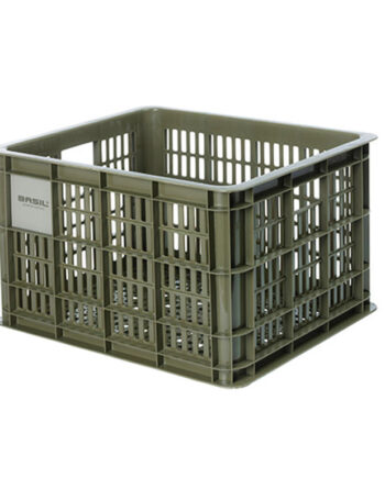 Basil Crate   Plast Kurv Til Mik Til Opbevaring Eller Bagagebærer Grøn 95  Recycled Material