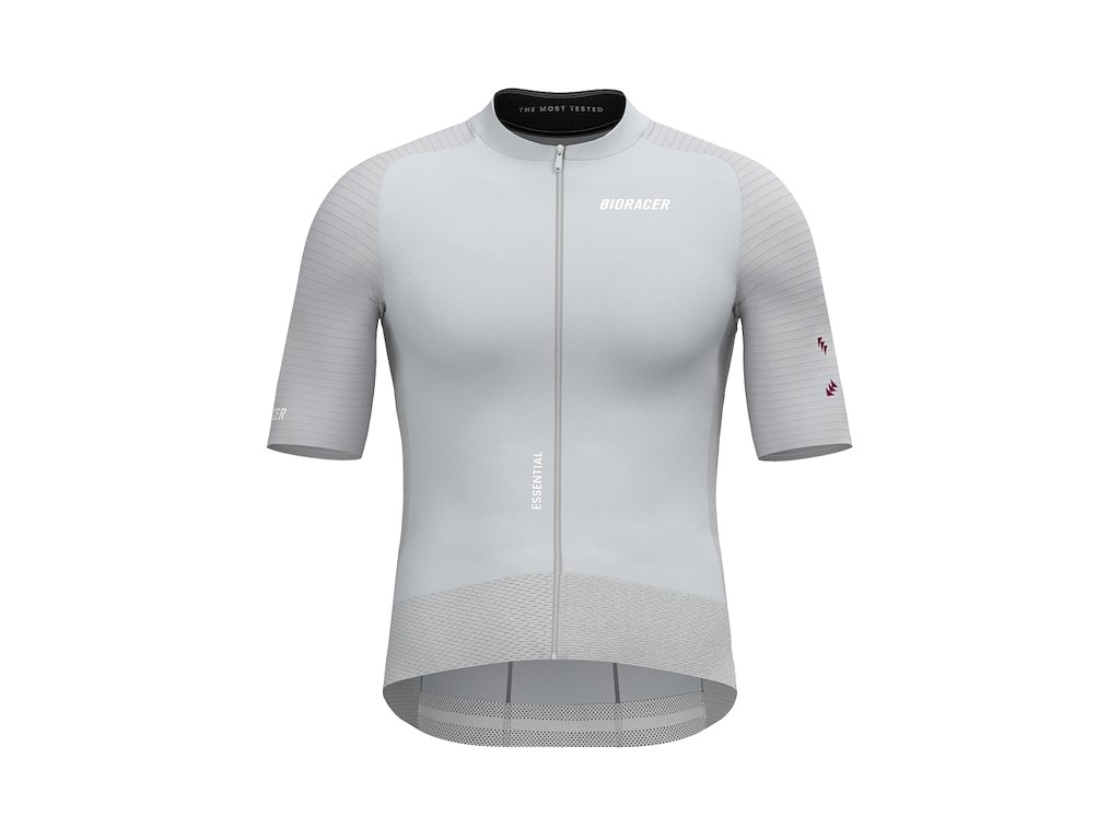 Bioracer Epic Essential Jersey Cykeltrøje Korte ærmer Herre Cool Grey Xs