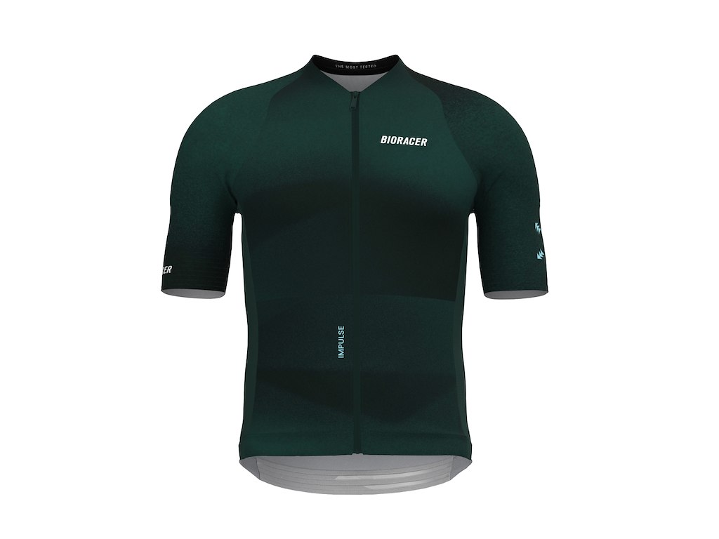 Bioracer Icon Impulse Jersey Cykeltrøje Korte ærmer Herre Emerald Green Xs