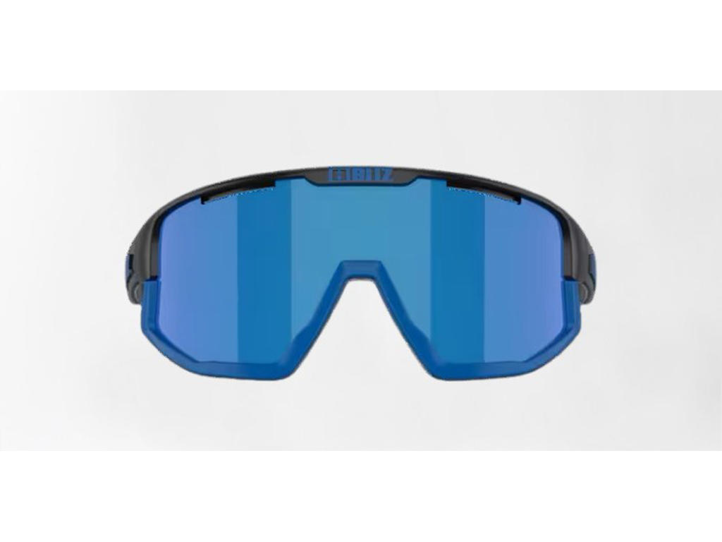Bliz Fusion Small 25 Cykelbriller Brown Mirro Blue Lens Mat Sort