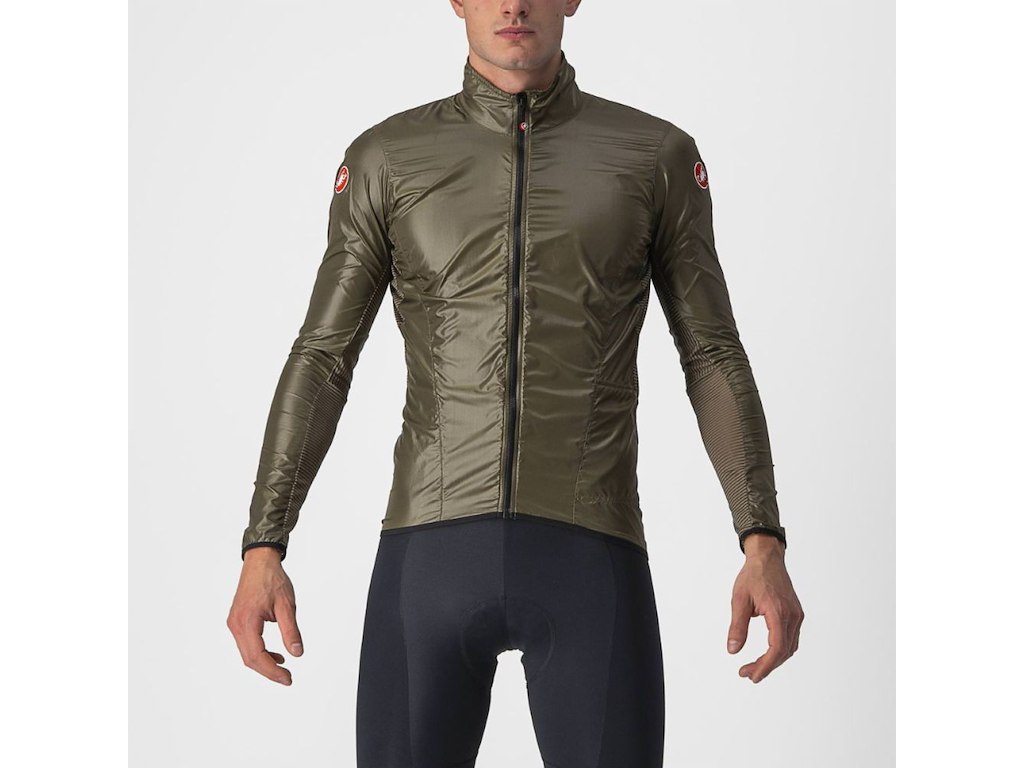 Castelli Aria Shell Jacket Cykeljakke Herre Moss Brown