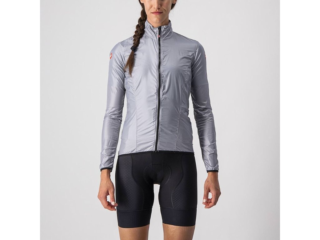 Castelli Aria Women Shell Jacket Cykeljakke Dame Silver Gray