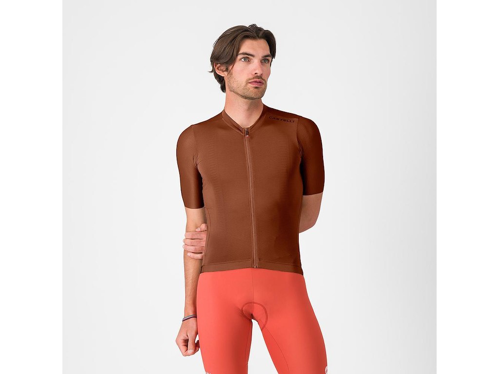 Castelli Espresso Jersey Cykeltrøje Korte ærmer Herre Deep Mocha Xs