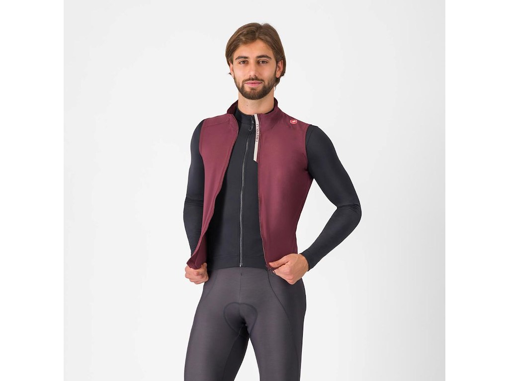 Castelli Espresso Vest Cykelvest Deep Bordeaux