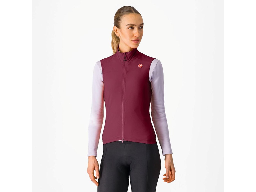 Castelli Espresso Women Vest Cykelvest Dame Deep Bordeaux Xs