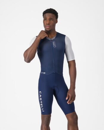 Castelli Saturday Morning Skinsuit Skinsuit Herre Belgian Blue White Xs