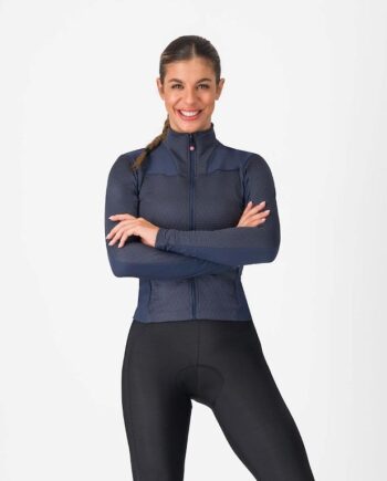 Castelli Sfida   Jersey Cykeltrøje Lange ærmer Dame Twillight Blue Xs