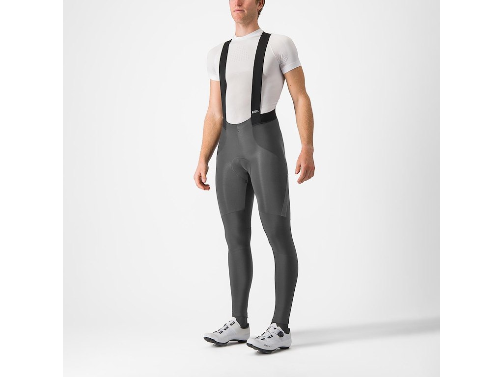 Castelli Sorpasso Ros Bibtights Cykelhukser   Pude Herre Dark Gray