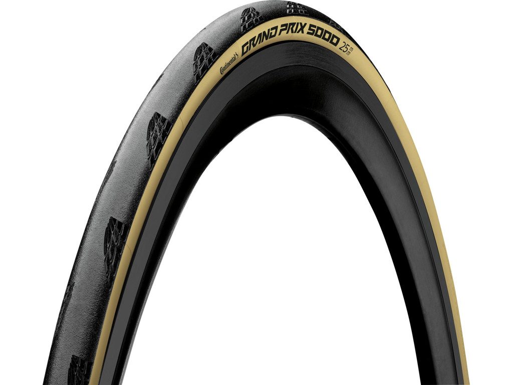Continental Grand Prix 5000 Foldedæk Road 700x25c 25-622 Sort Cream